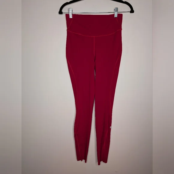 Lululemon Base Pace High-Rise Running Tight 28 Dark Red 6